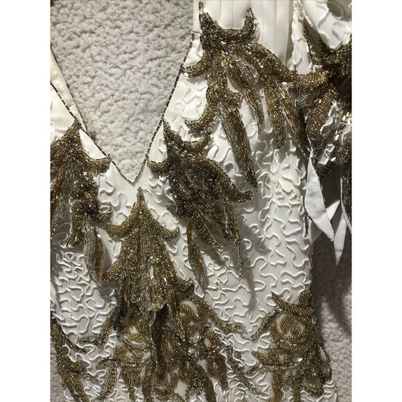 CLAIRES’S COLLECTION Beauty white Pageant Cocktail Gown SIZE In Measurements - Picture 4 of 16